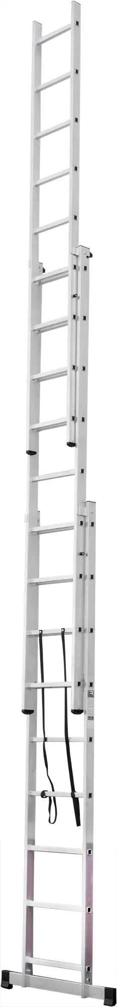 Изображение товара Лестница приставная 3 секции Standers 6,22 м алюминиевая с системой блокировки