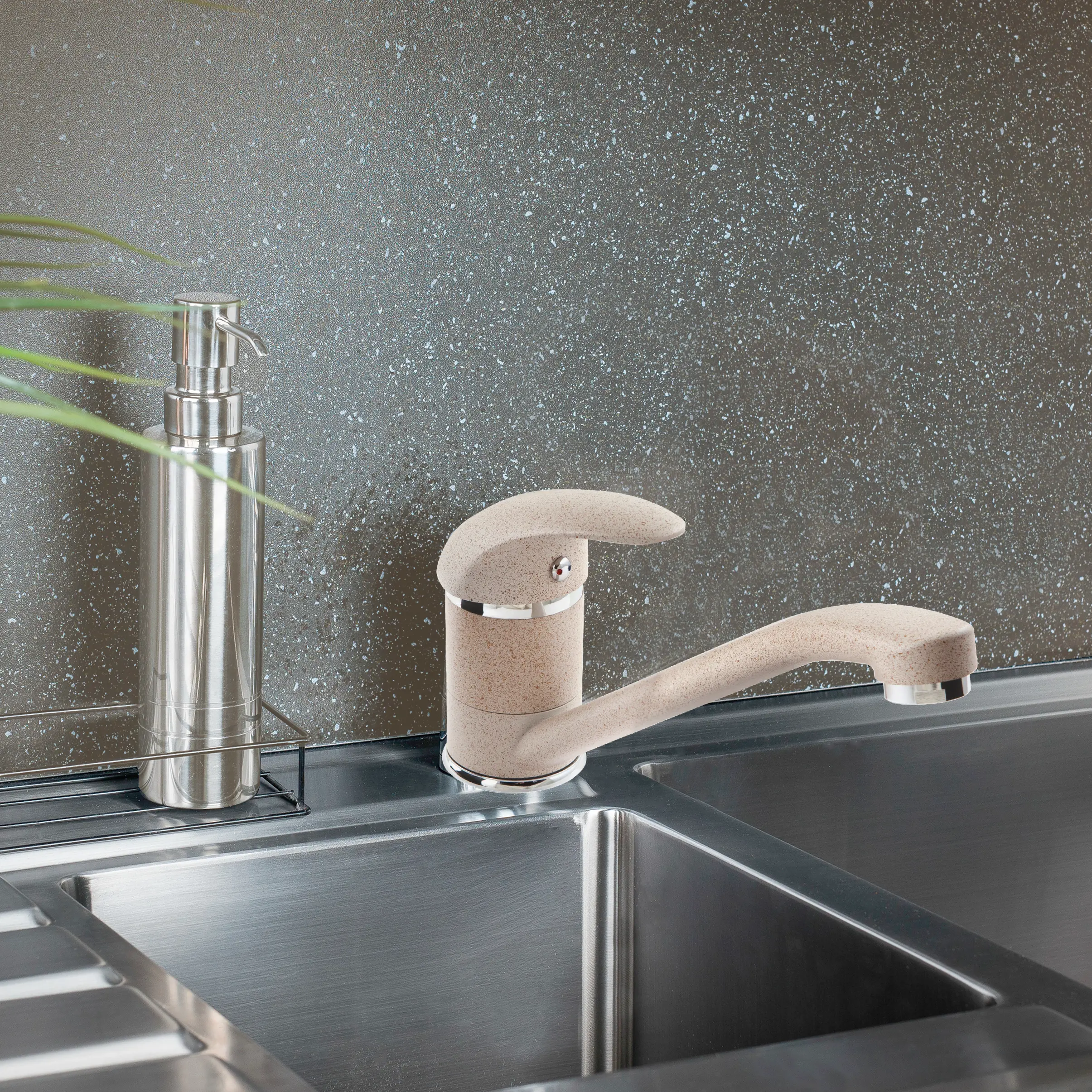 Изображение товара Смеситель для кухни Primavera Garda 13 см цвет бежевый