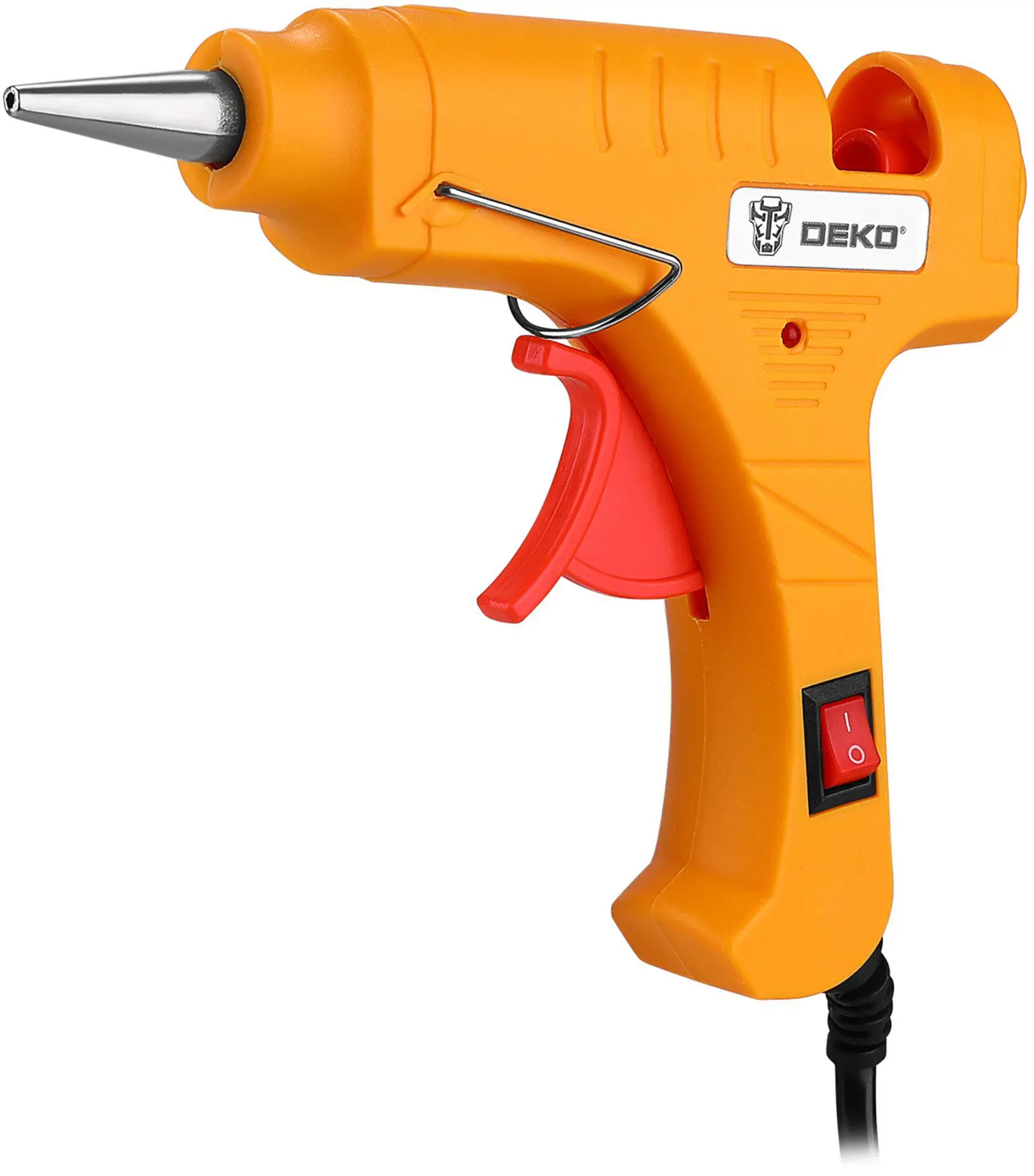 Изображение товара Пистолет клеевой DEKO GG-30 30 Вт комплект 12 стержней для дерева ткани и стекла
