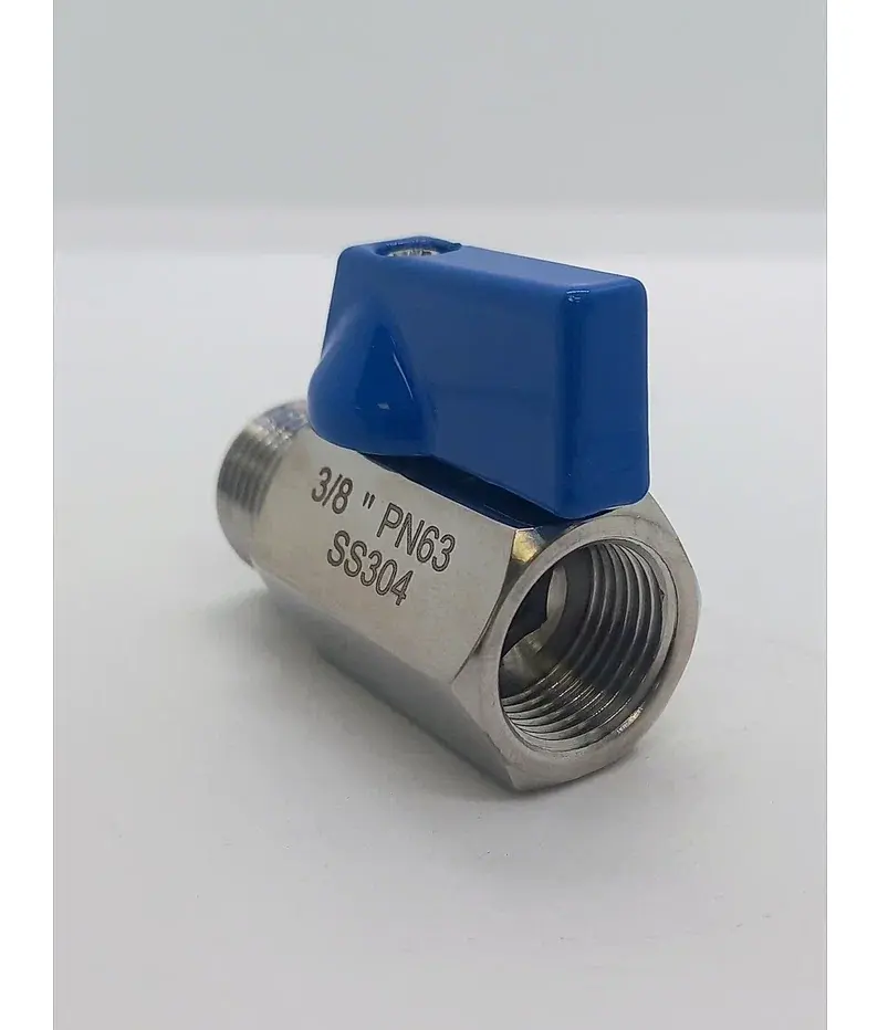 Изображение товара Кран шаровой прямой Ifitting MG-BMMF15/4 DN15 PN64 1/2" НР-ВР нержавеющая сталь ручка рычаг