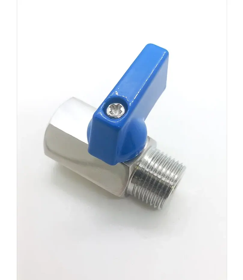 Изображение товара Кран шаровой прямой из нержавеющей стали DN25 PN64 ручка рычаг