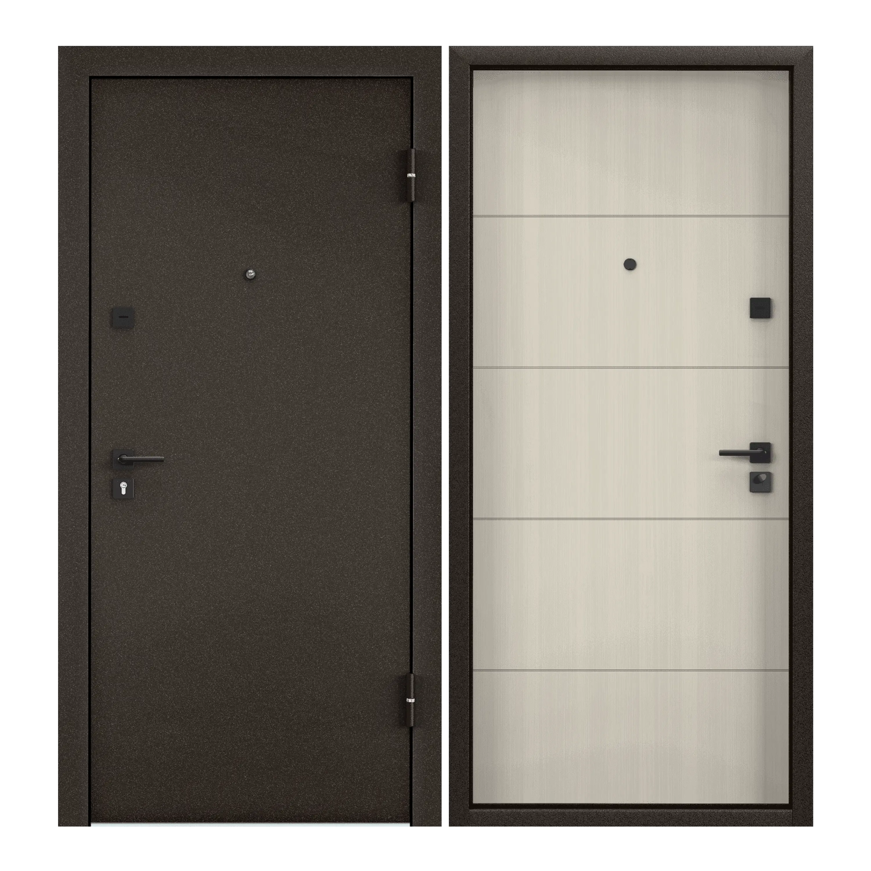 Изображение товара Входная дверь Torex Terminal-B правый 205x86см белый перламутр