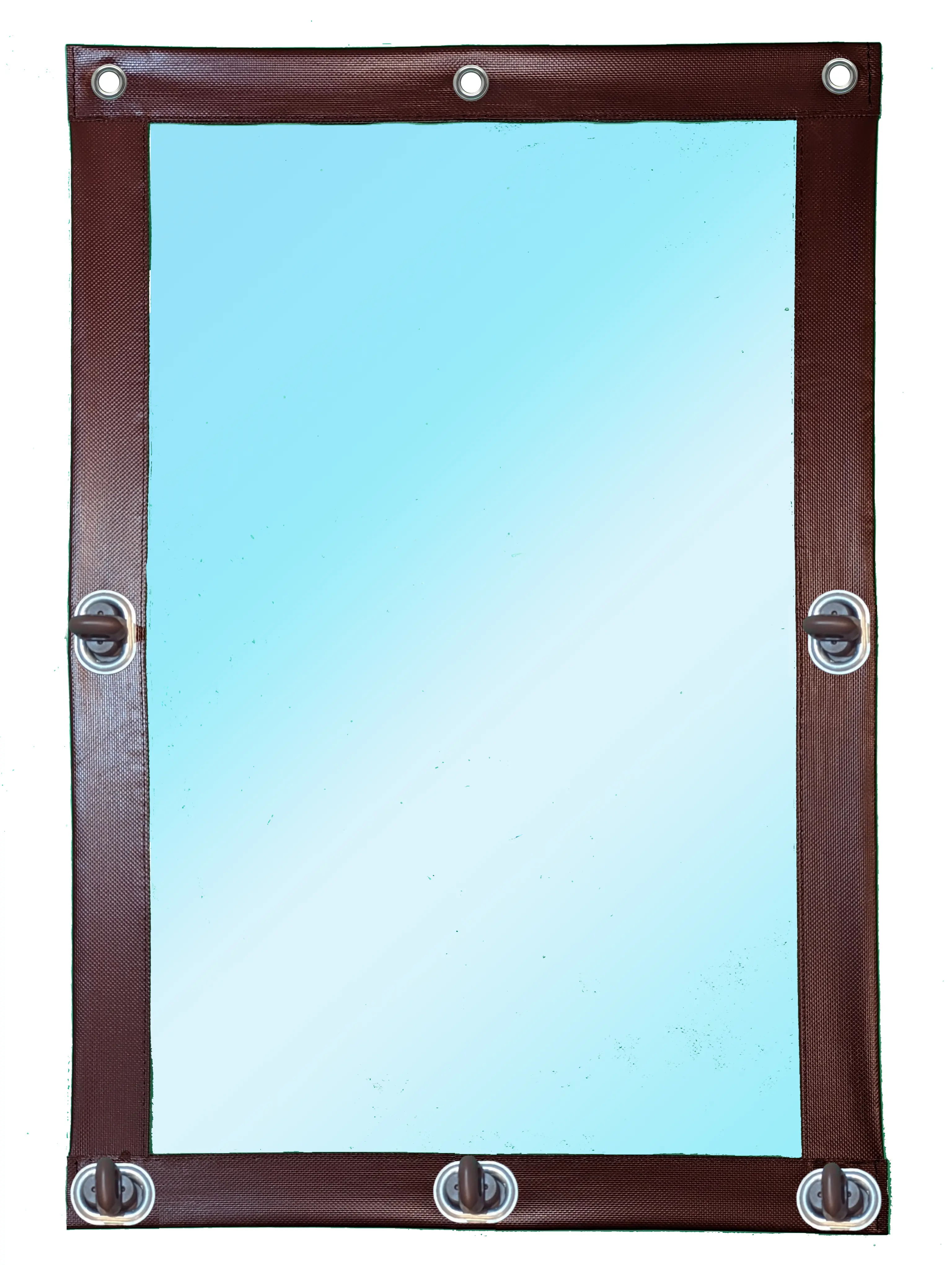 Изображение товара Мягкое окно ПВХ до -39°C 190x140см с поворотной скобой и люверами