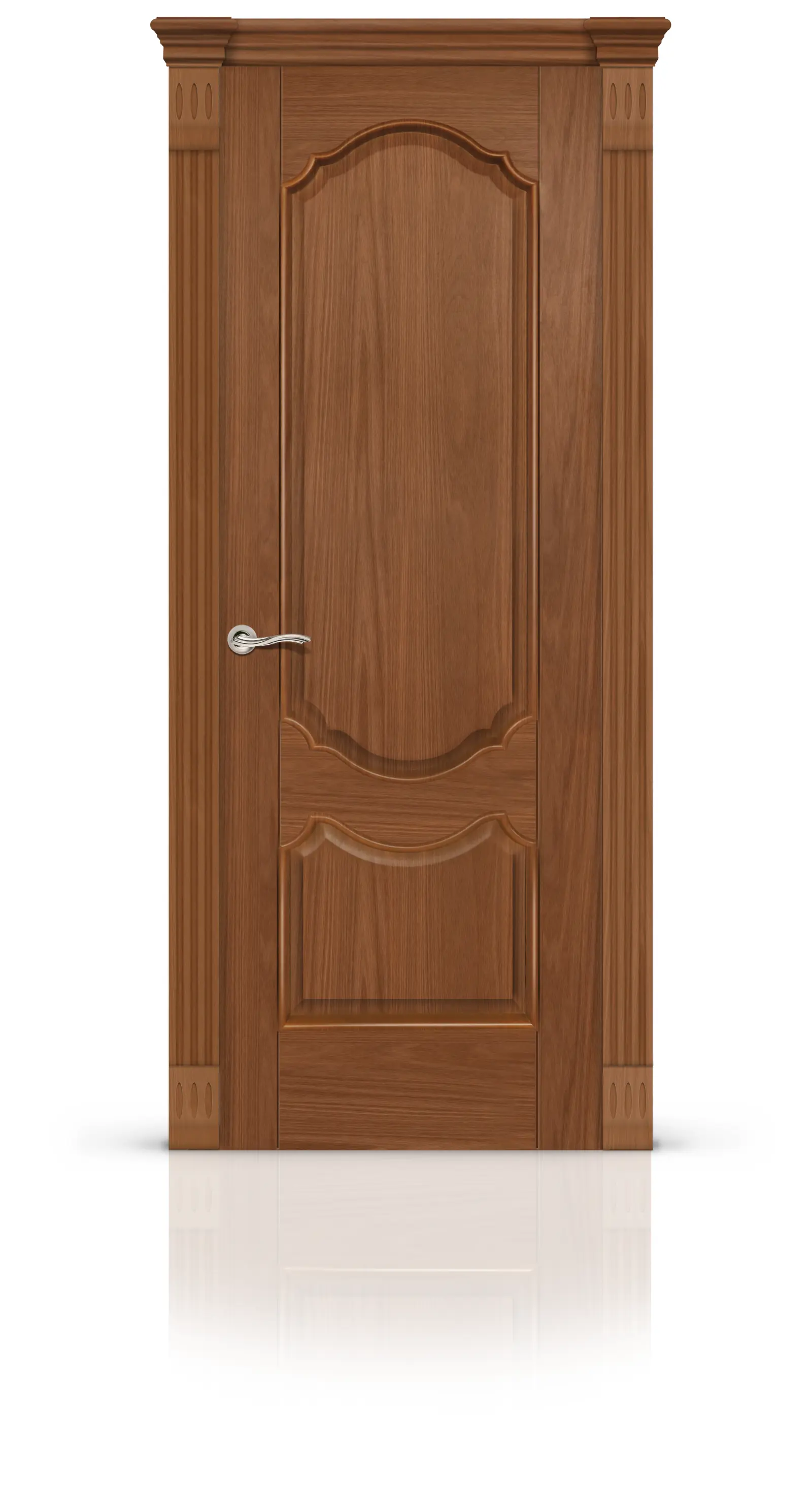 Изображение товара Дверь межкомнатная Citydoors Гиацинт глухая 90x200см шпон цвет американский орех без замка и петель