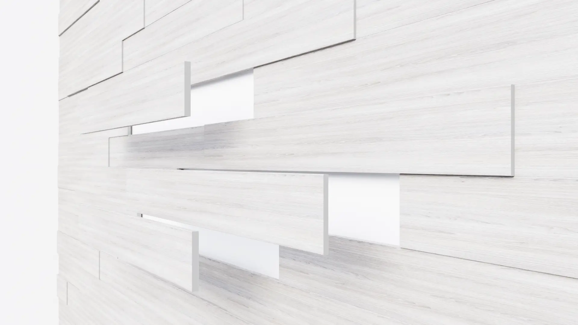 Изображение товара Стеновая 3D панель Саваш Арктик 690x300x80мм декоративная из МДФ