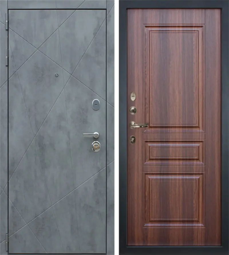 Изображение товара Входная дверь Lex Соната № 28, тепло- и шумоизоляция, класс 4, серый бетон