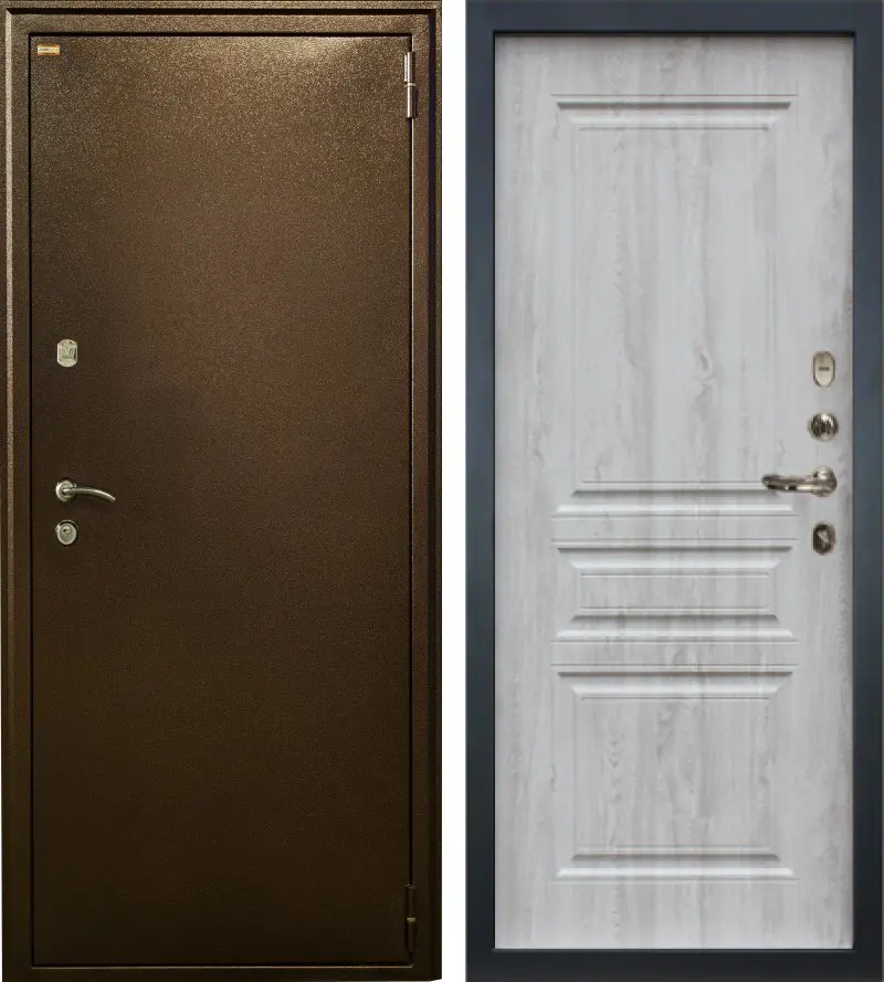 Изображение товара Входная дверь Lex 1А с двумя замками и шумоизоляцией, 205x88 см, серия Правый