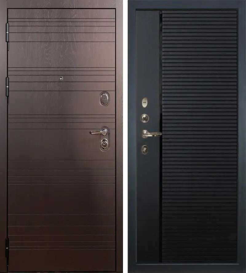 Изображение товара Входная дверь Lex Легион ясень шоколад с двузамками и защитой от взлома