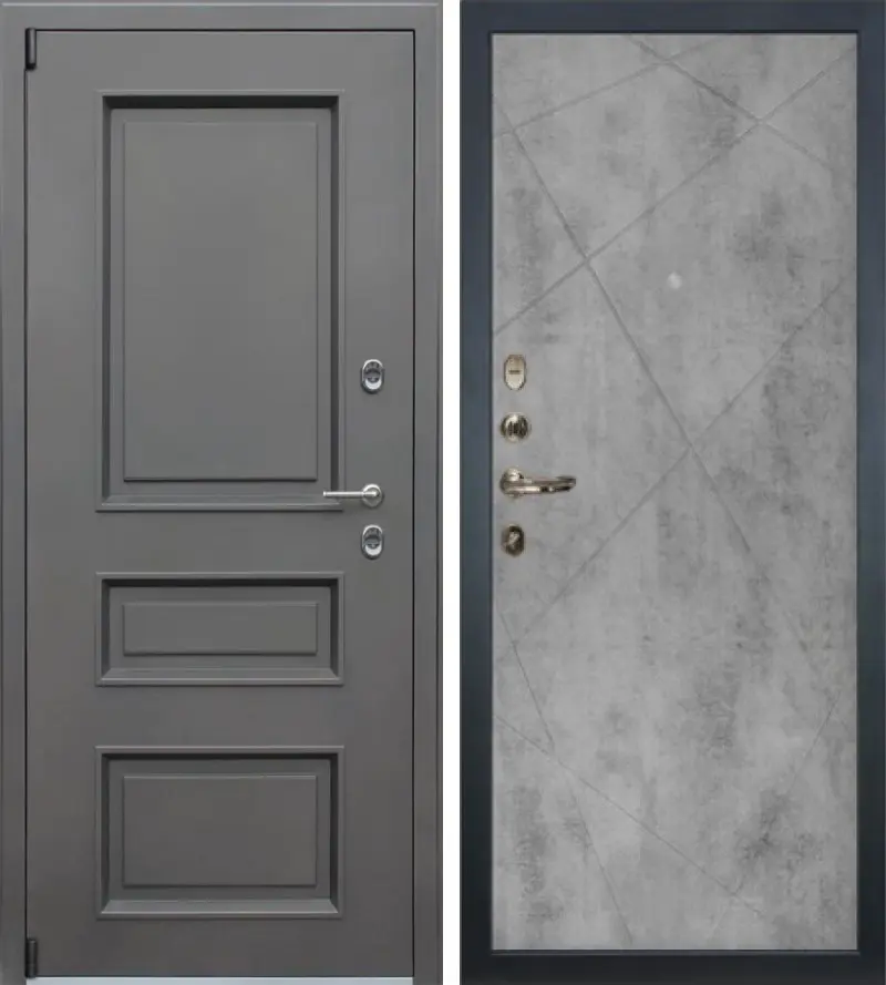 Изображение товара Входная дверь Lex Айсберг 205x88 см, теплоизоляционная с броненакладкой, левый, Россия