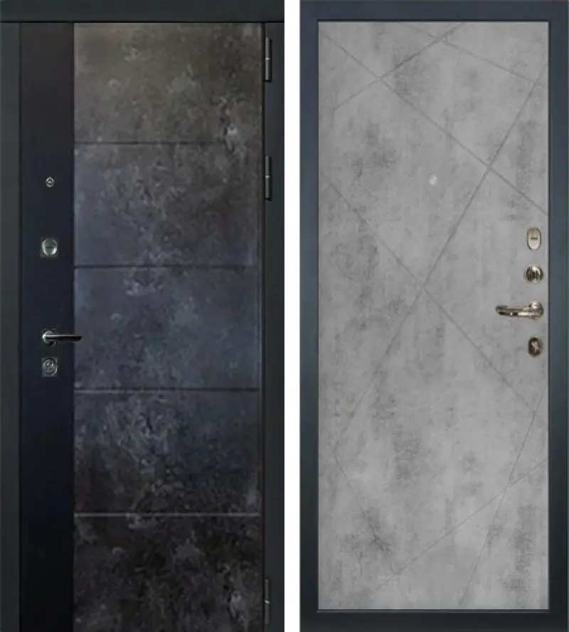 Изображение товара Входная дверь Lex Легион Грей Стоун 205x96 см с двумя замками и шумоизоляцией