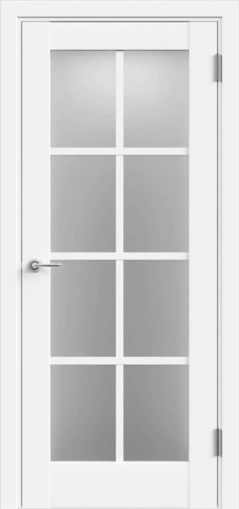 Изображение товара Дверь межкомнатная Velldoris Alto 13 остеклённая 70x200см ПВХ цвет эмалит белый без замка и петель