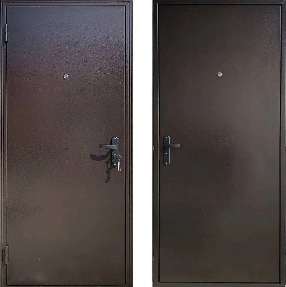 Изображение товара Входная дверь ЦСД Дом строй левый 205x85см цвет антик медь/антик медь