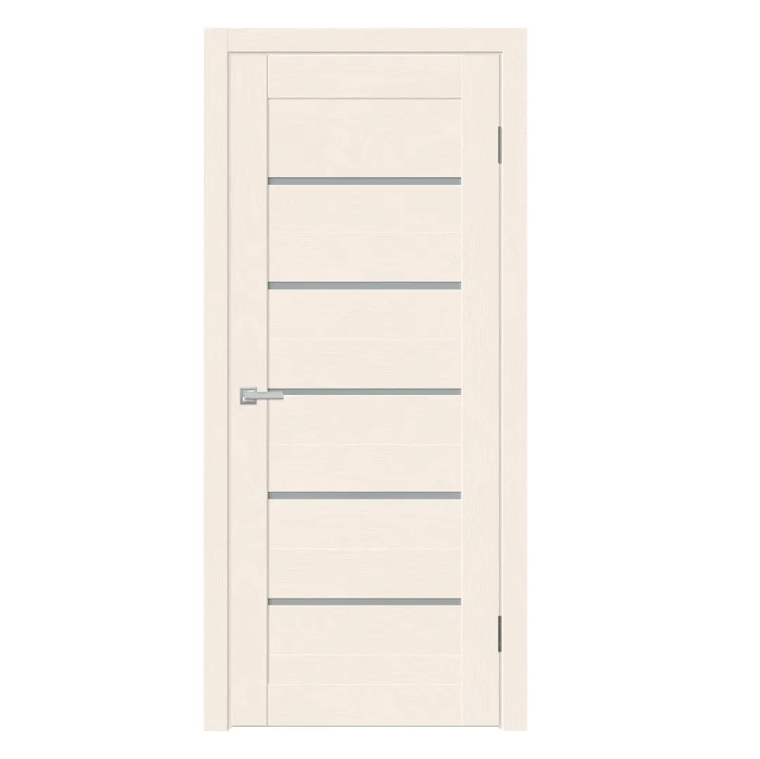 Изображение товара Дверь межкомнатная Velldoris Xline 15 остеклённая 200x60см полипропилен цвет молочный без замка и петель