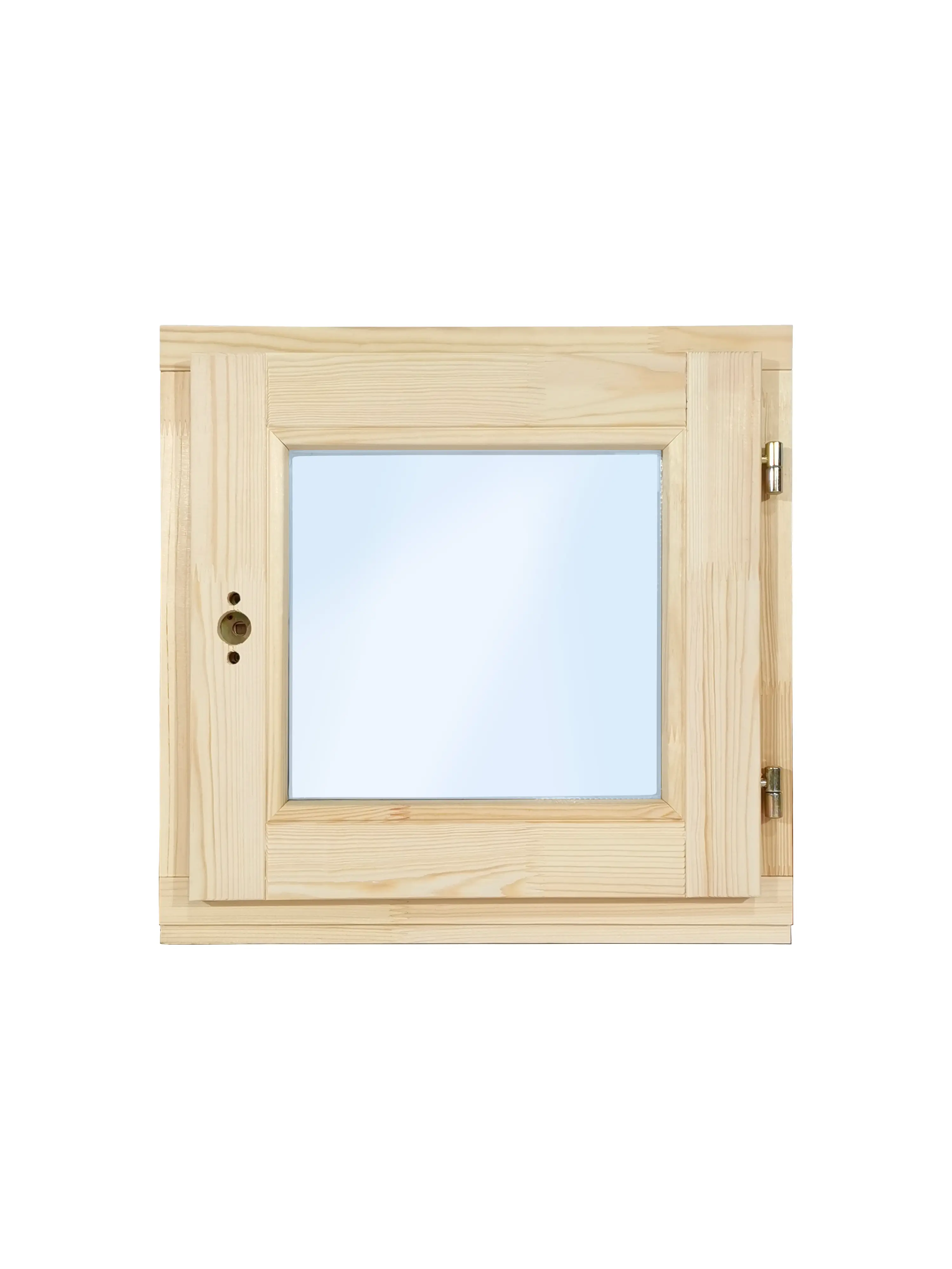 Изображение товара Деревянное окно Timber&Style одностворчатое 460x470мм (ВxШ) однокамерный стеклопакет белый