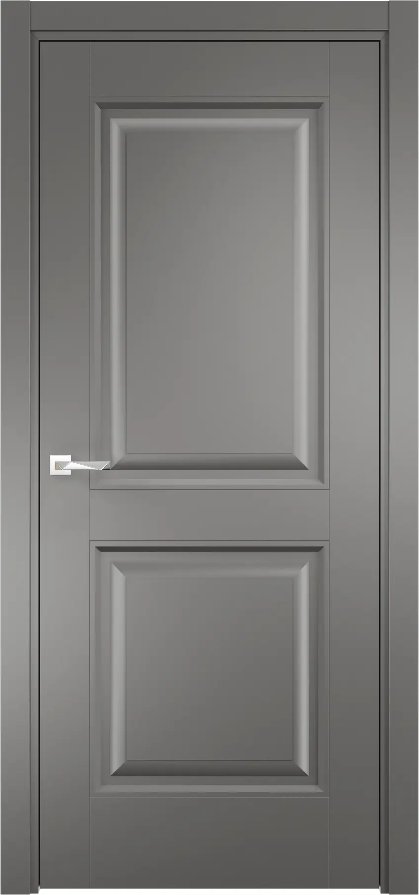 Изображение товара Межкомнатная дверь Loyard Орлеан глухая 200x80 см с покрытием ПВХ софт графит