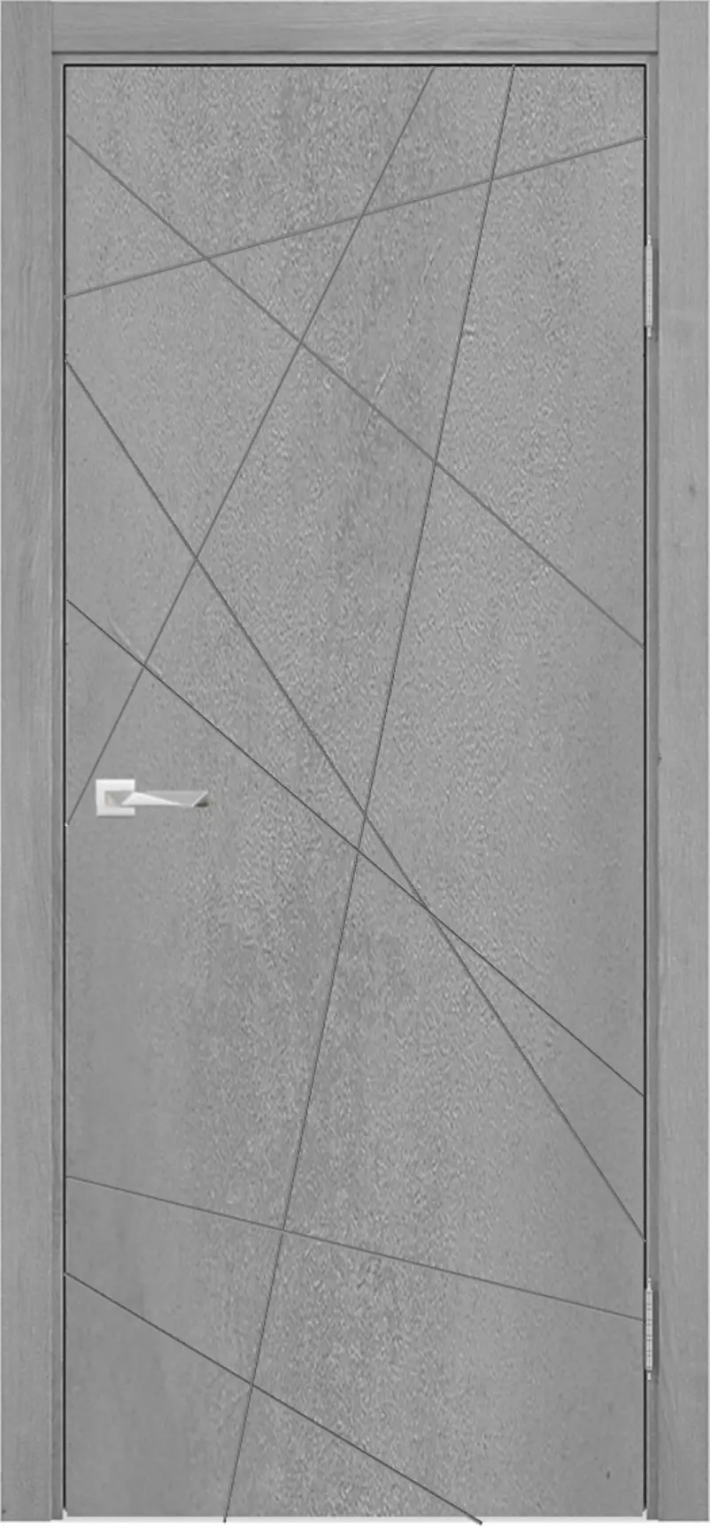 Изображение товара Межкомнатная дверь Loyard Севилья 26 глухая 200x70 см ПВХ бетон светлый