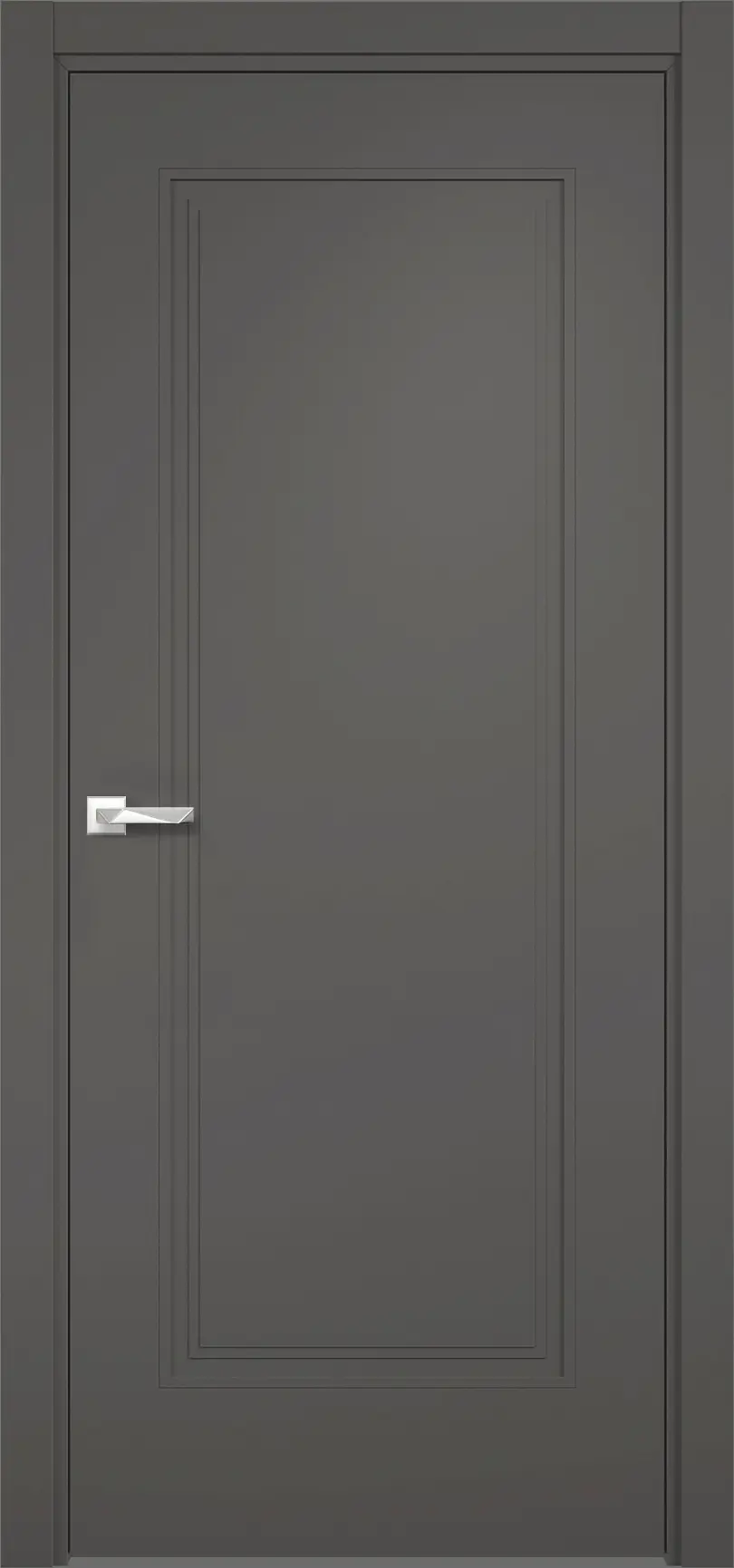 Изображение товара Дверь межкомнатная Loyard Ларедо 2 глухая 200х70 см графит ПВХ без замка