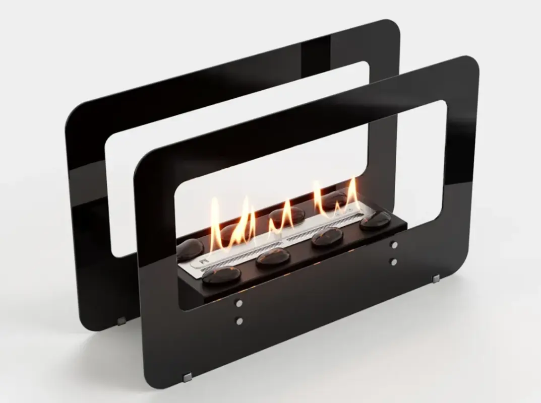 Изображение товара Биокамин напольный Lux Fire Космос черный 450 XS с функцией обогрева