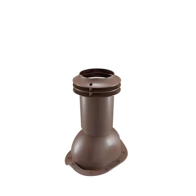 Изображение товара Выход вентиляции канализации Viotto коричневый шоколад 110 мм RAL 8017