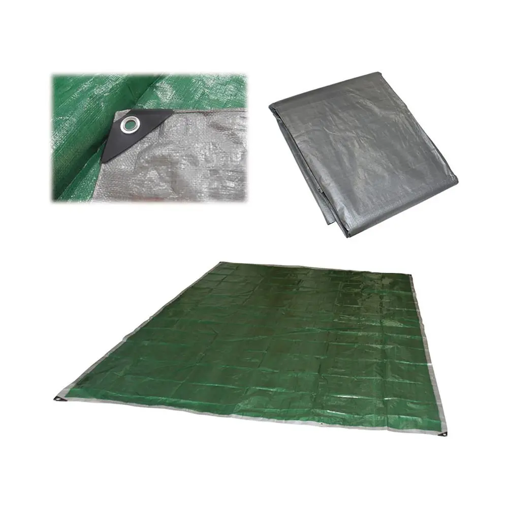 Изображение товара Защитный тент ECOS 5x5м 100г/м² зеленый для строительных и сельскохозяйственных нужд