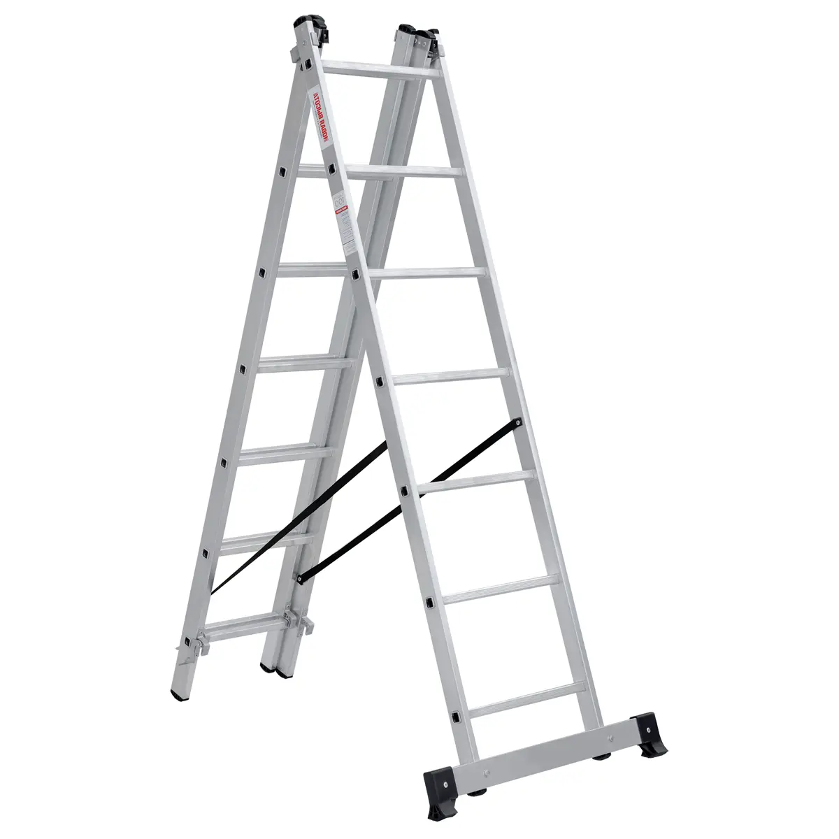 Изображение товара Лестница раскладная выдвижная 3-секционная Новая Высота 7 ступеней