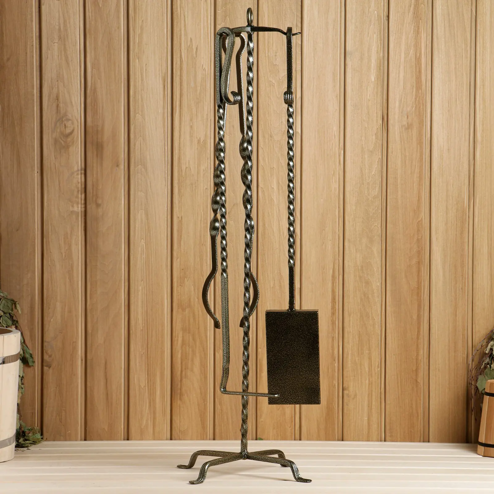 Изображение товара Набор принадлежностей для камина Simaland Гранит (кочерга щипцы совок)