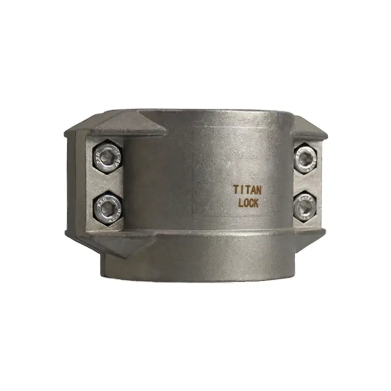Изображение товара Усиленный 4-х болтовый нержавеющий хомут Titan lock TL13X5SS