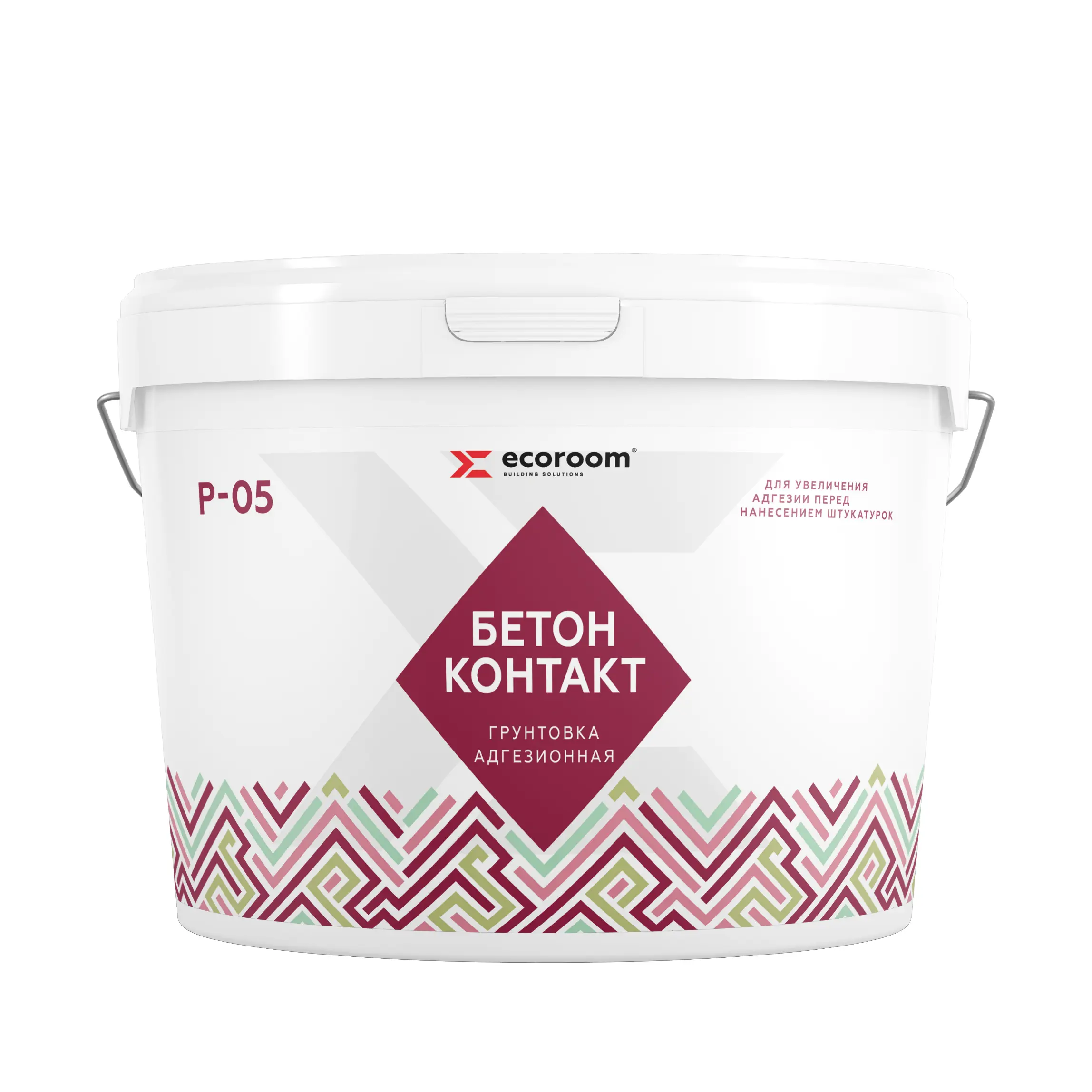 Изображение товара Грунтовка Бетон-контакт ECOROOM 18кг розовая для внутренних и наружных работ