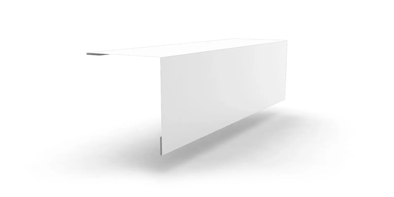 Изображение товара Планка для наружных углов Айскул групп 2000x100x100мм белый для кровли и стен