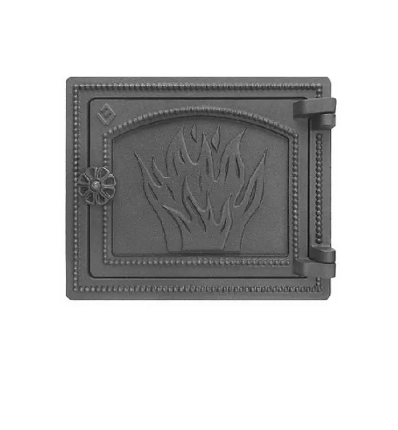 Изображение товара Дверка печная Везувий ДТ-3 антрацит для каминных печей 100x250x290 мм