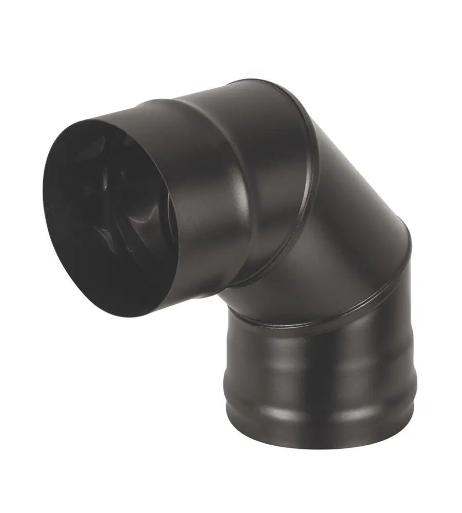 Изображение товара Колено 90° Везувий Black ⌀200мм нержавеющая сталь