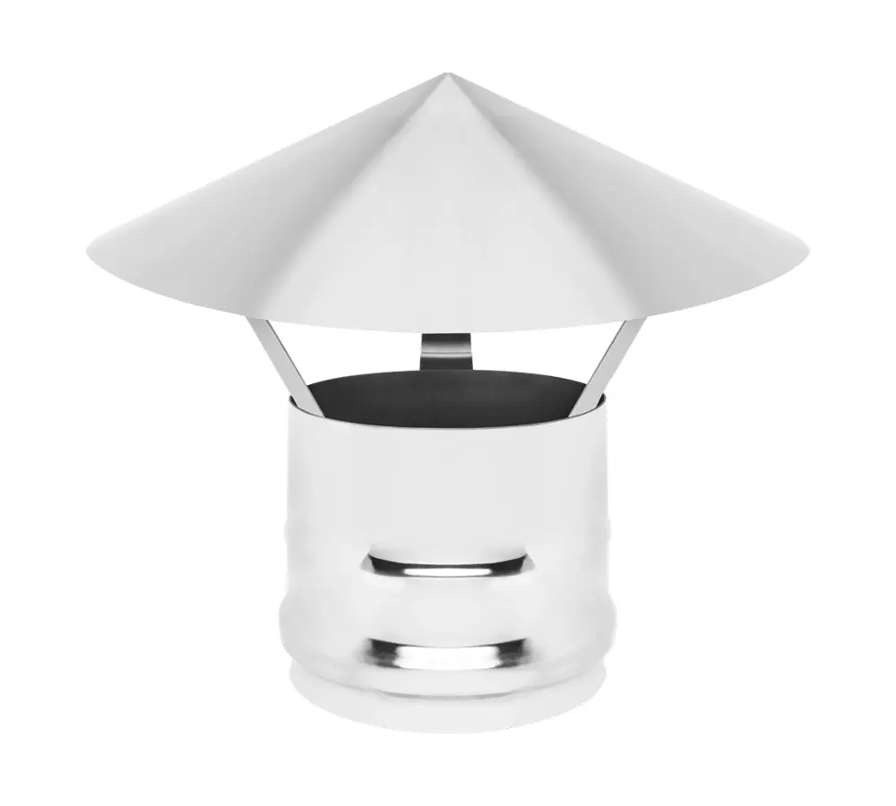 Изображение товара Зонт на дымоход Везувий диаметром 120 мм из нержавеющей стали AISI 304