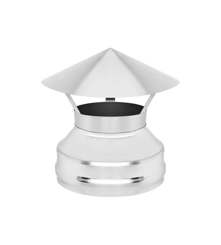 Изображение товара Оголовок Везувий из оцинкованной стали для дымохода 120-200 мм