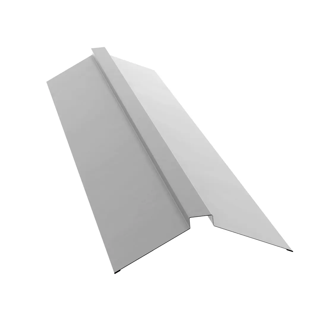 Изображение товара Конек на крышу Айскул групп 115х20х30х20х115мм 2м стальной белый