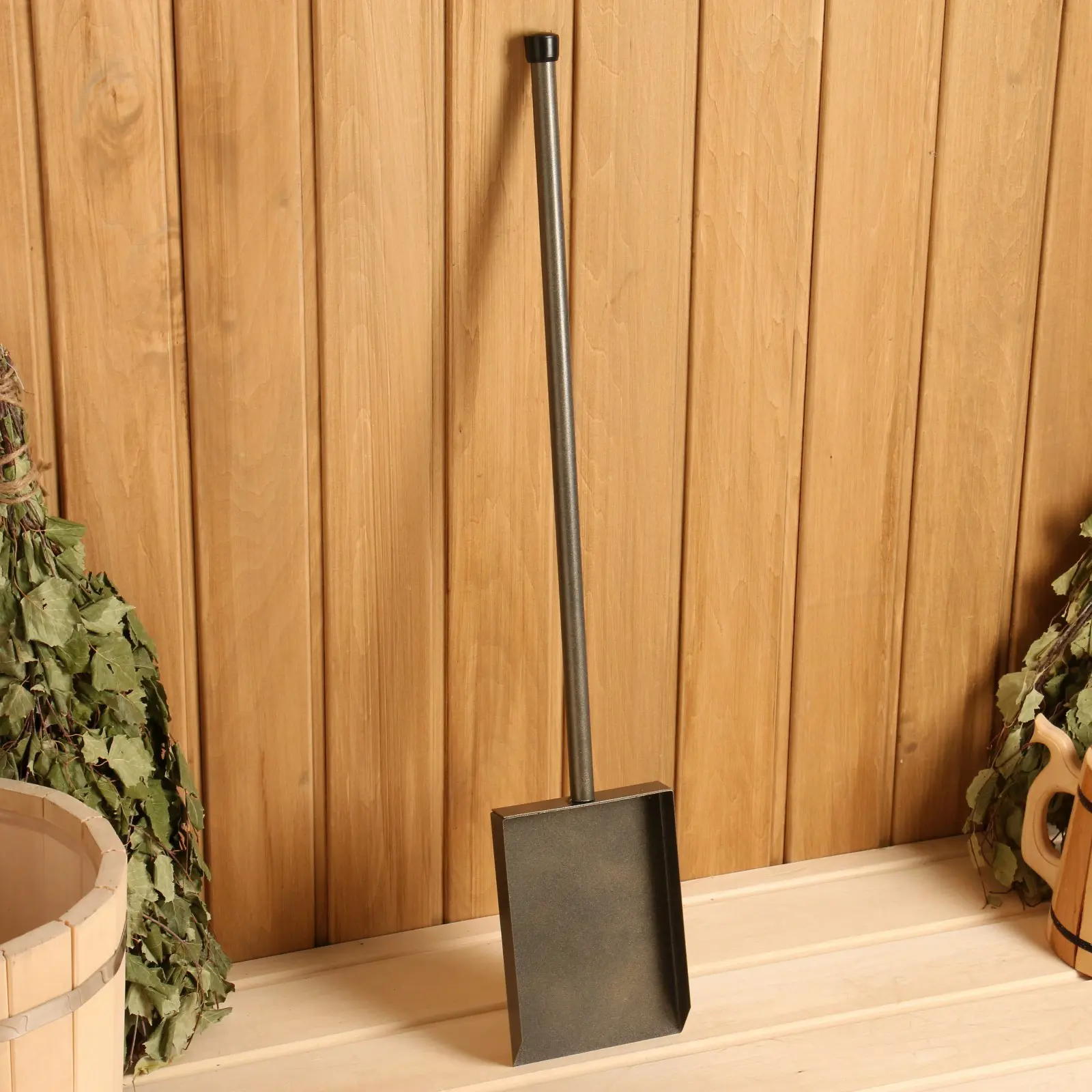 Изображение товара Совок для золы Сималенд широкий прочный металлический