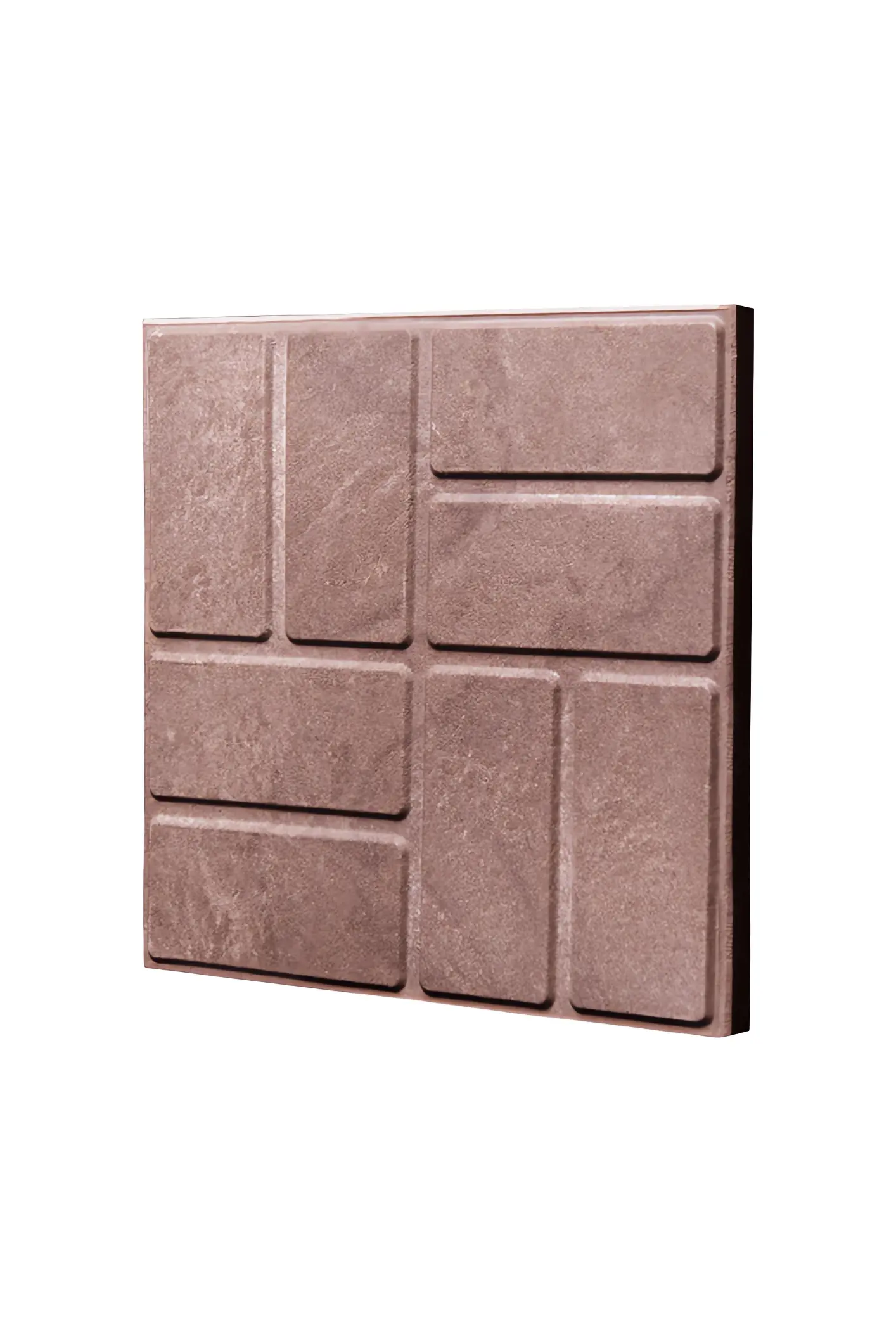 Изображение товара Плитка ППК тротуарная Неокомпозит Универсальная 8кирпичей 250x250x20мм коричневый 8шт