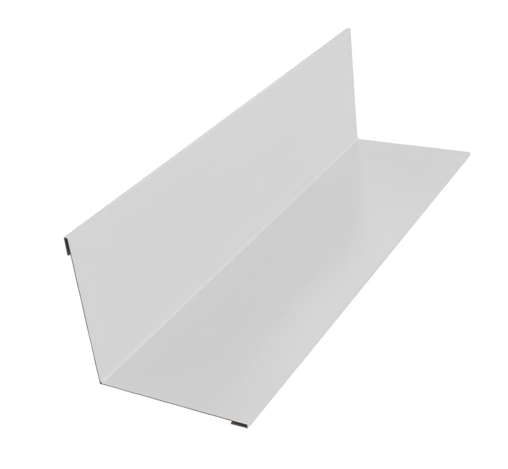 Изображение товара Угловой внутренний профиль 160x160 мм из оцинкованной стали белый 2 м Айскул Групп