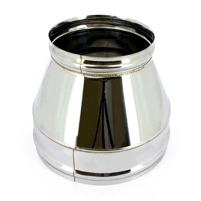 Изображение товара Конус на сэндвич трубу Ferrum ⌀250-350мм нержавеющая сталь AISI 430 0.5мм