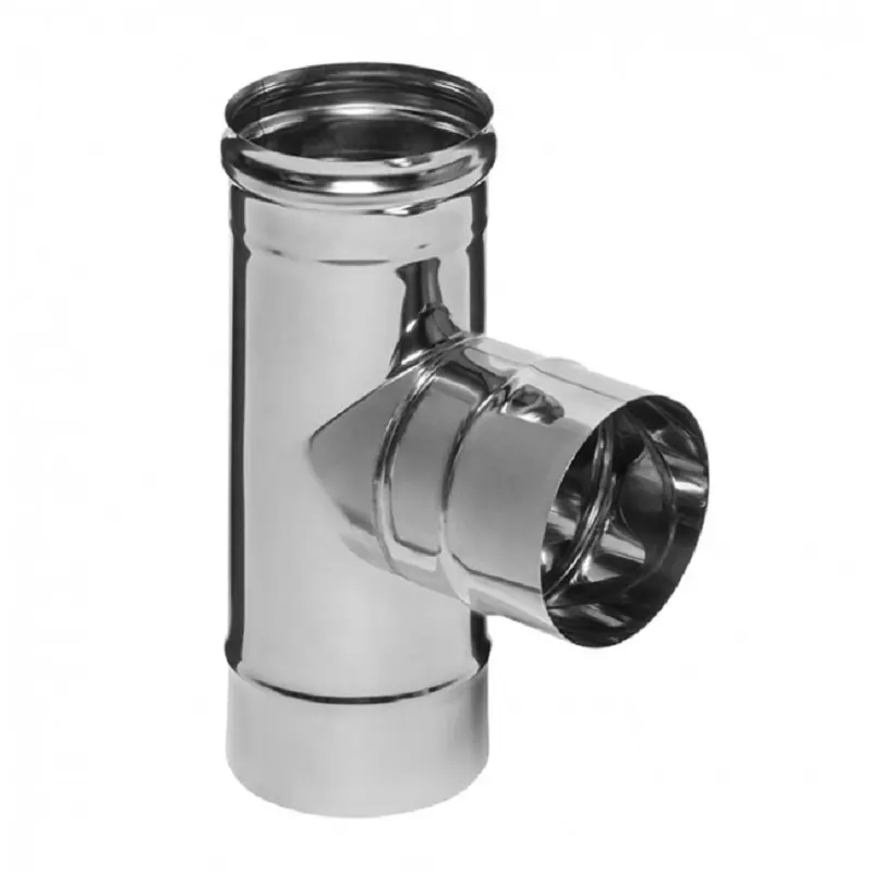 Изображение товара Тройник 90° Ferrum ⌀180мм нержавеющая сталь AISI 430 0.5мм