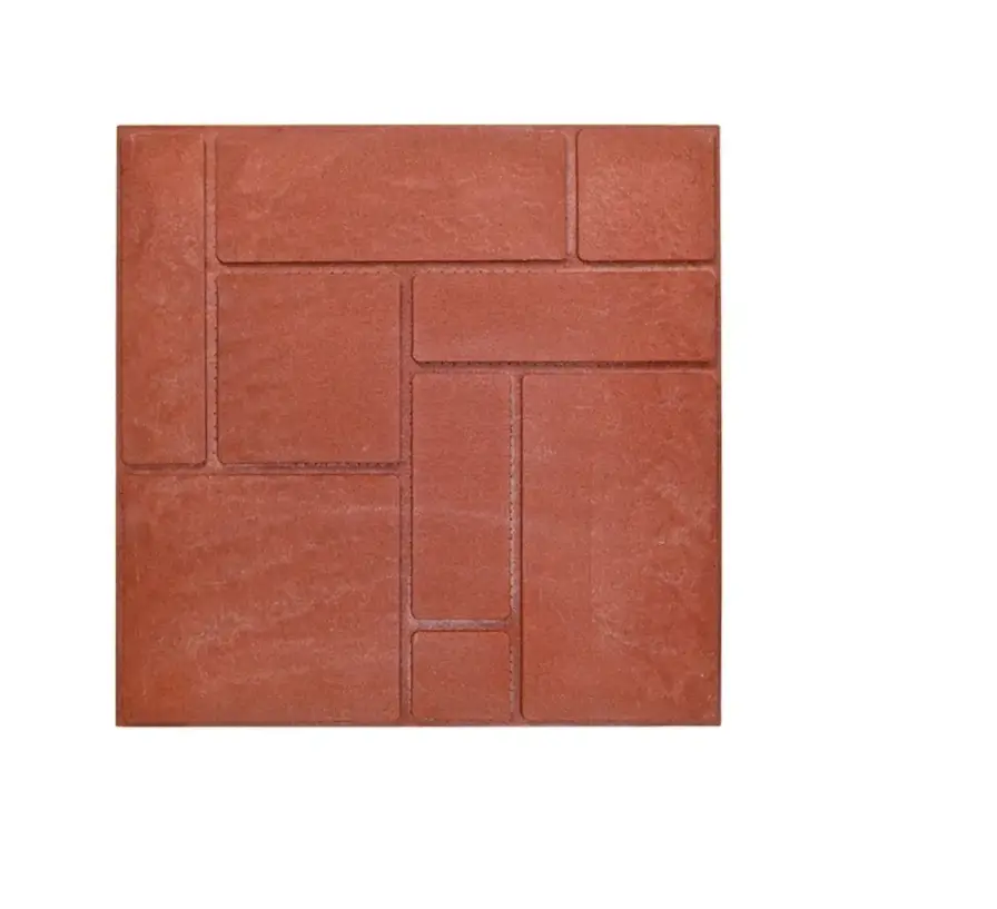 Изображение товара Тротуарная плитка Неокомпозит Стандарт 10кирпичей 330x330x20мм красный