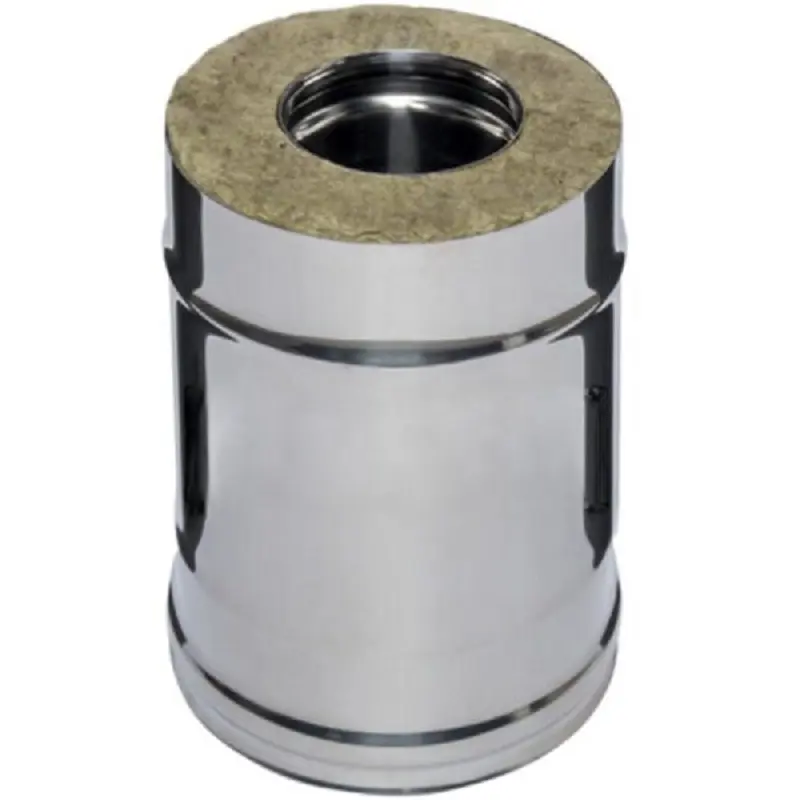 Изображение товара Дымоход-сэндвич Ferrum ⌀120-200мм 0.25м оцинкованная и нержавеющая сталь AISI 430 0.8мм