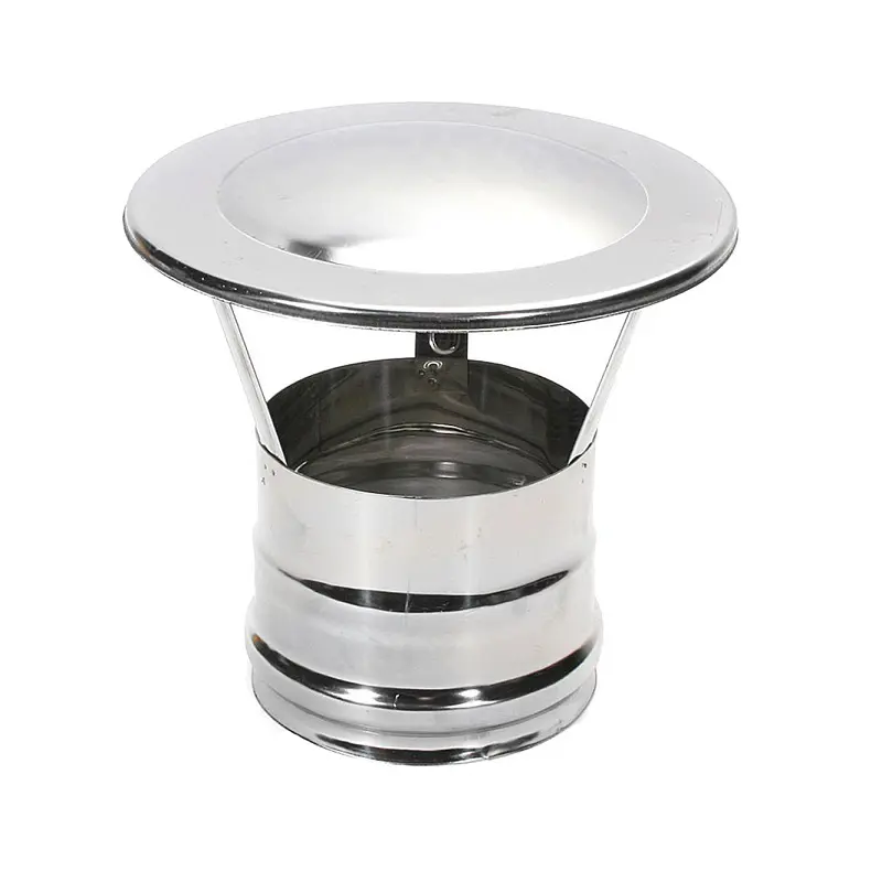 Изображение товара Зонт-Д на дымоход по дыму Ferrum ⌀130мм нержавеющая сталь AISI 430 0.5мм