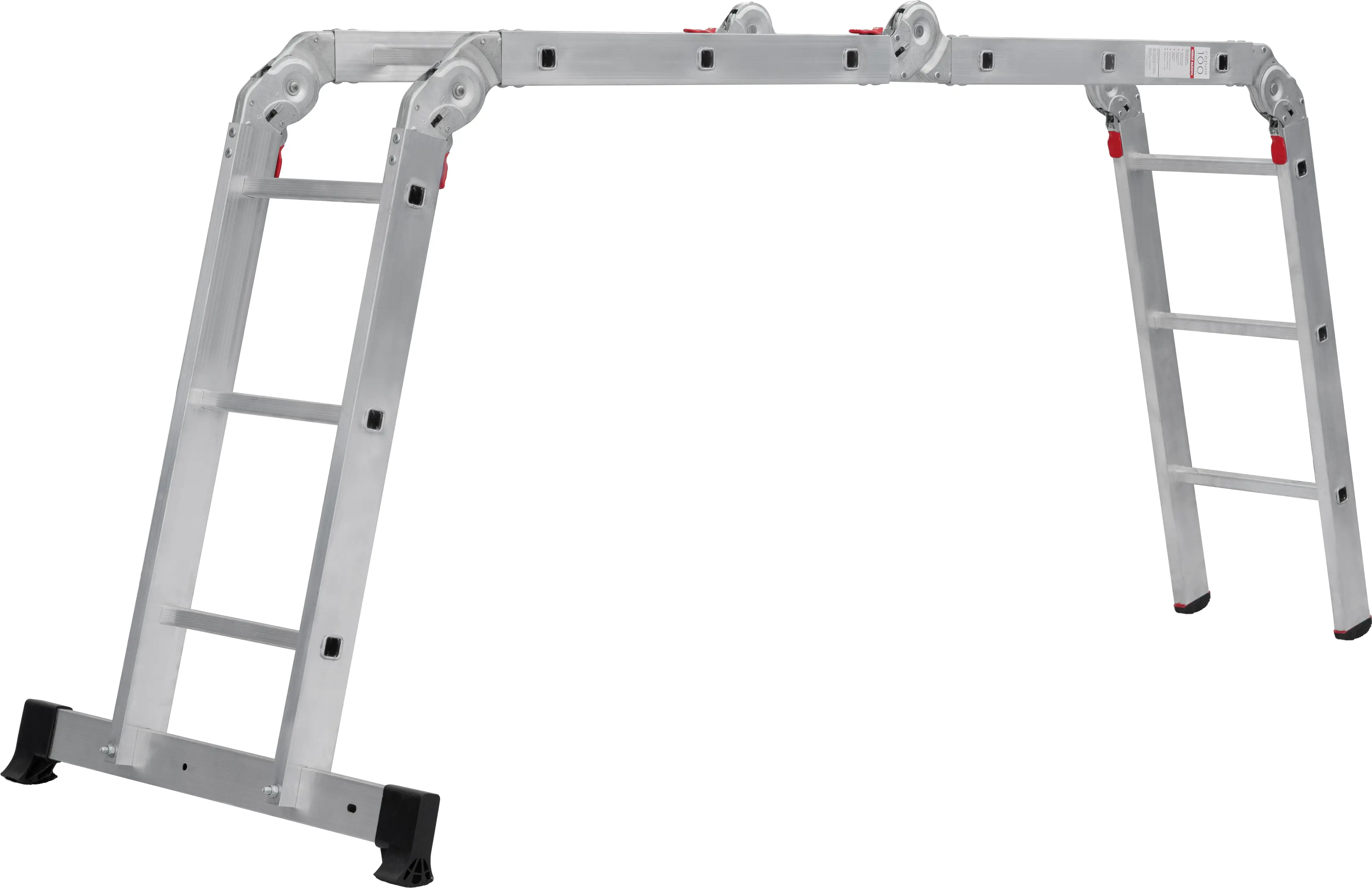 Изображение товара Лестница трансформер НОВАЯ ВЫСОТА 4-секционная 3 ступени