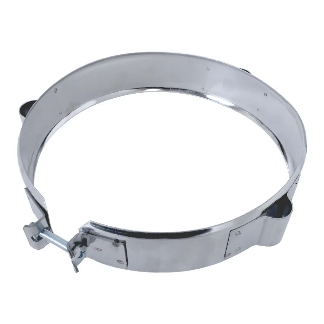 Изображение товара Хомут трубы Везувий под растяжку ⌀310мм нержавеющая сталь AISI 430 0.5мм