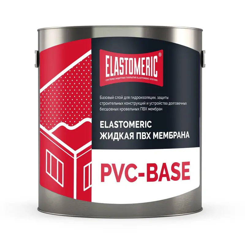 Изображение товара Мастика ELASTOMERIC PVC Base 3кг для гидроизоляции и защиты конструкций