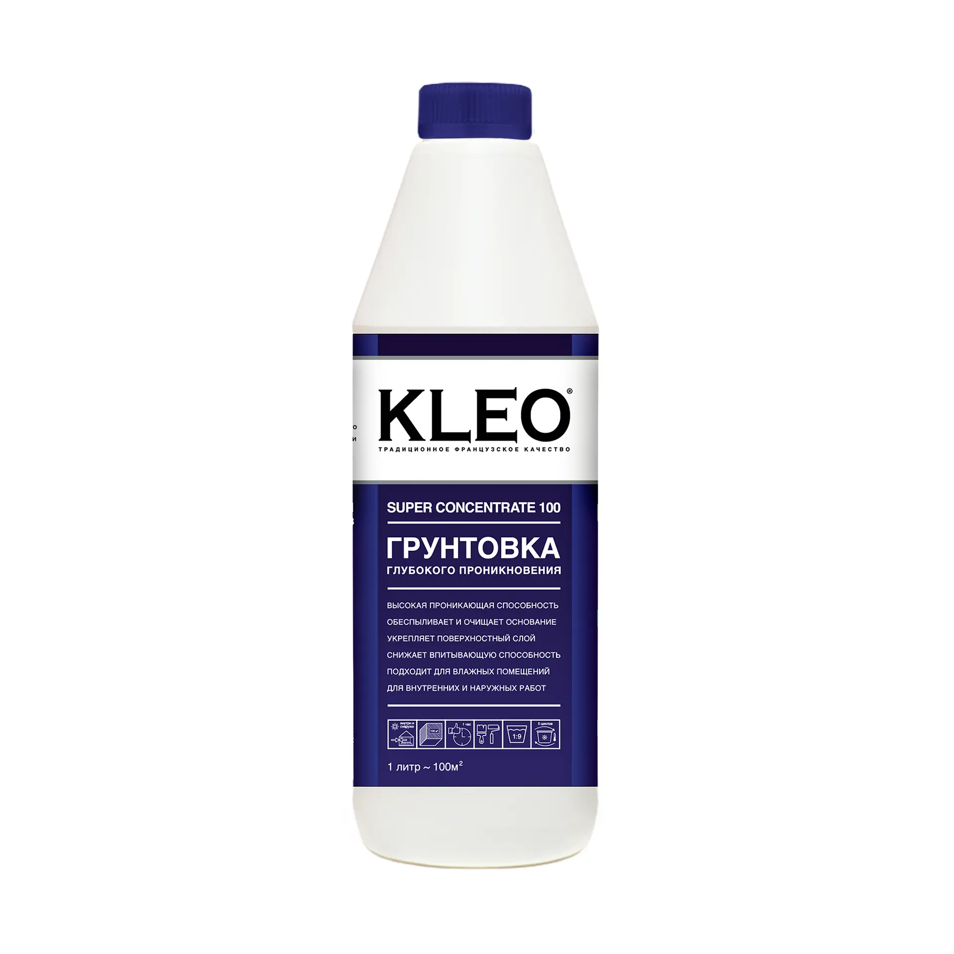 Изображение товара Грунтовка глубокого проникновения Kleo Primer Super Concentrate 1л бесцветный