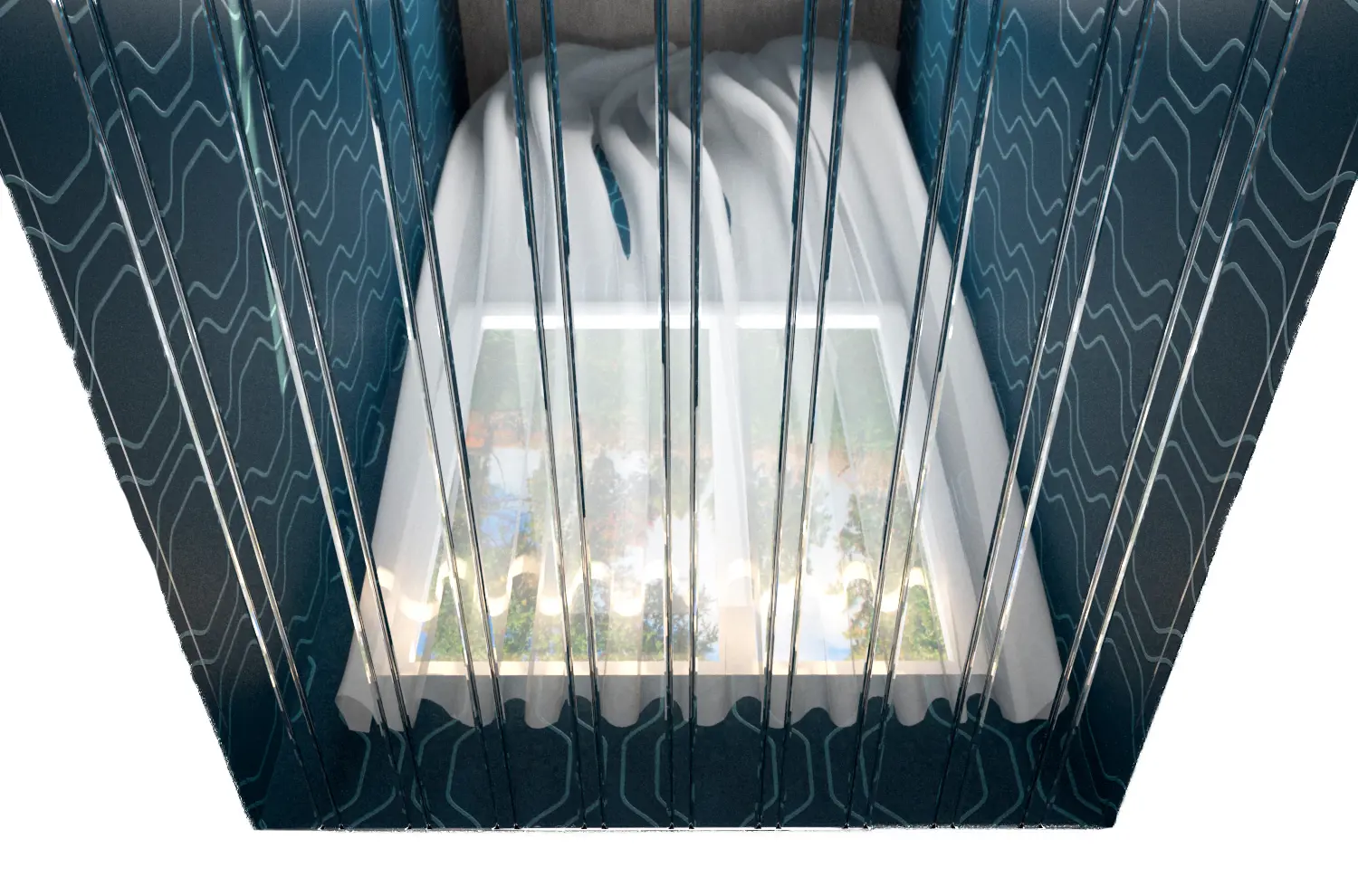 Изображение товара Комплект реечных потолков Mr.Tektum Classic 84R Хром зеркало 1.72x1.52м