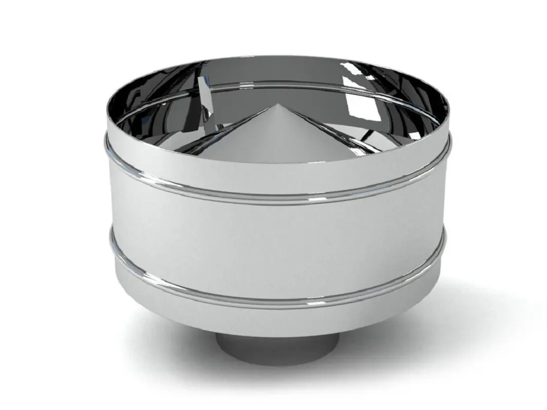 Изображение товара Дефлектор Везувий ⌀150x250мм нержавеющая сталь AISI 316 0.5мм