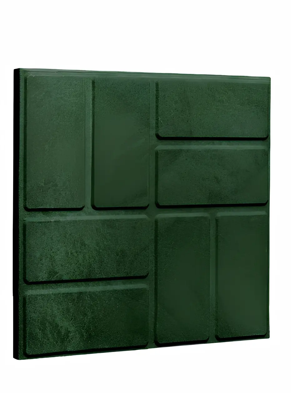 Изображение товара Тротуарная плитка Неокомпозит 8 кирпичей универсальная 250x250x20мм зеленый
