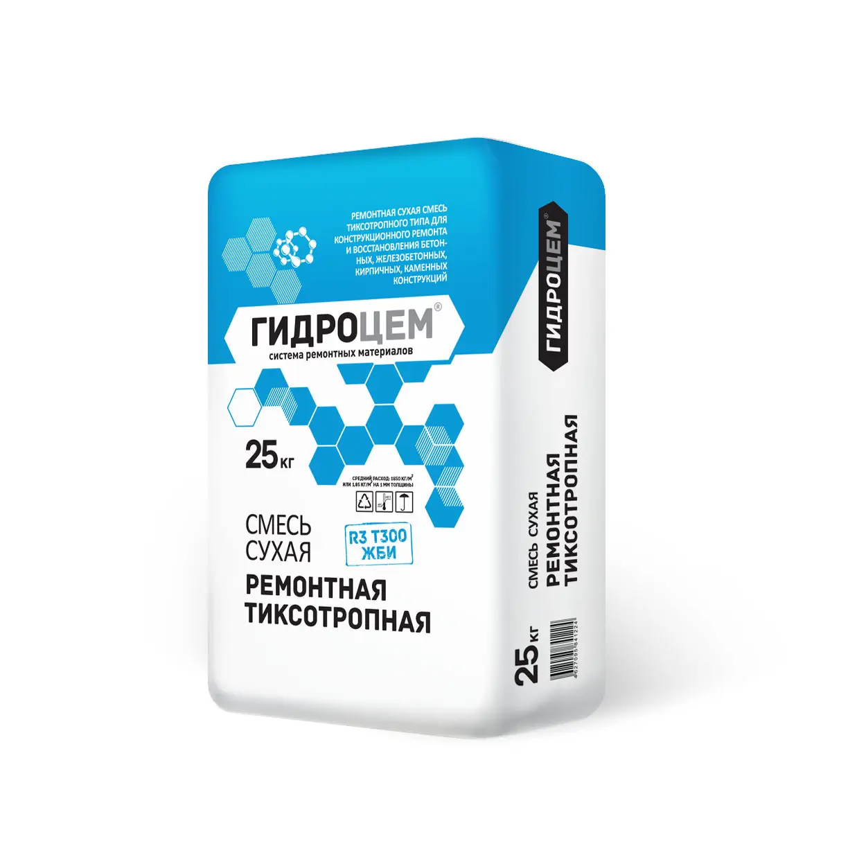 Изображение товара Смесь для ремонта и чистовой отделки бетонных конструкций Гидроцем 25кг